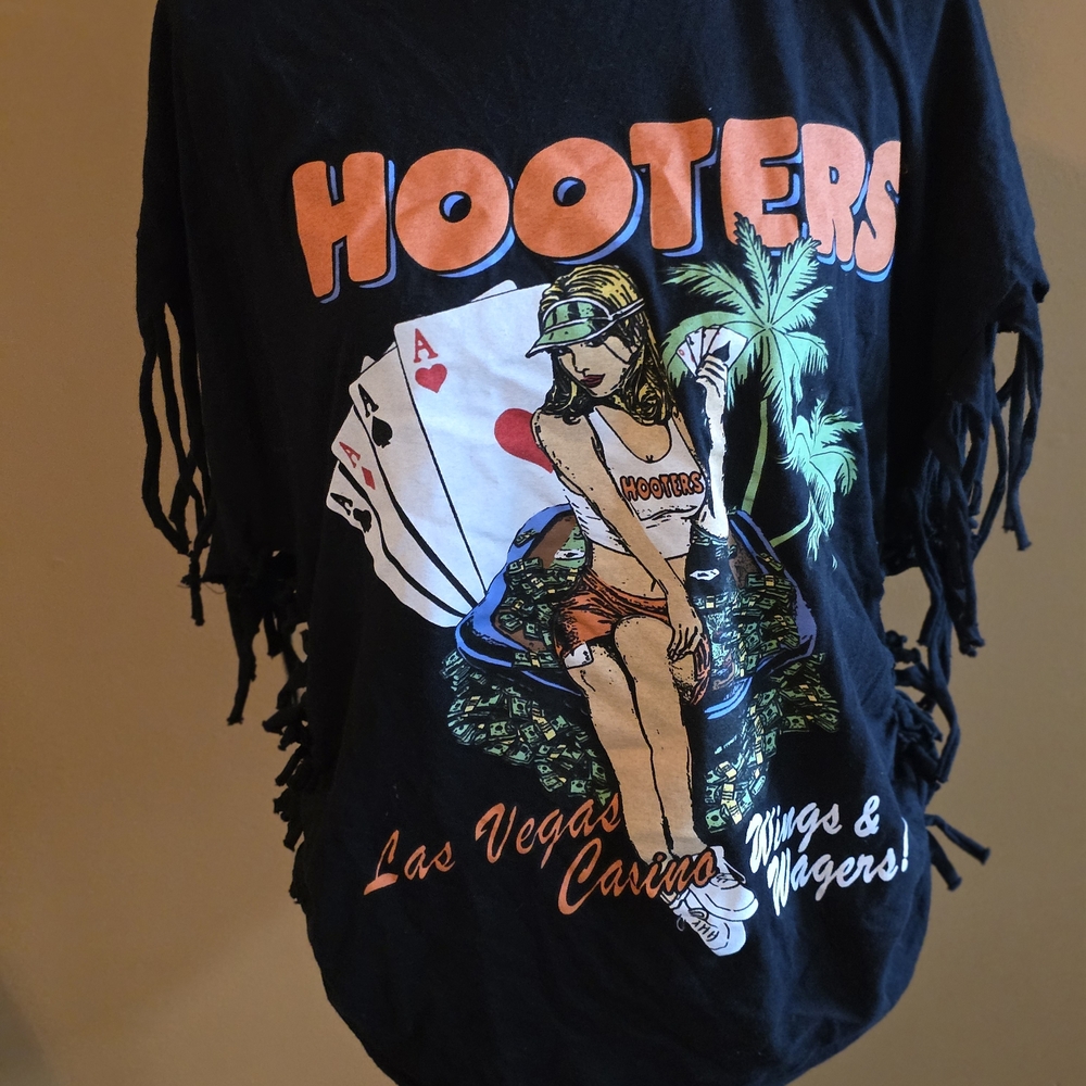 Ripple Junction Black Hooters Graphic Tee